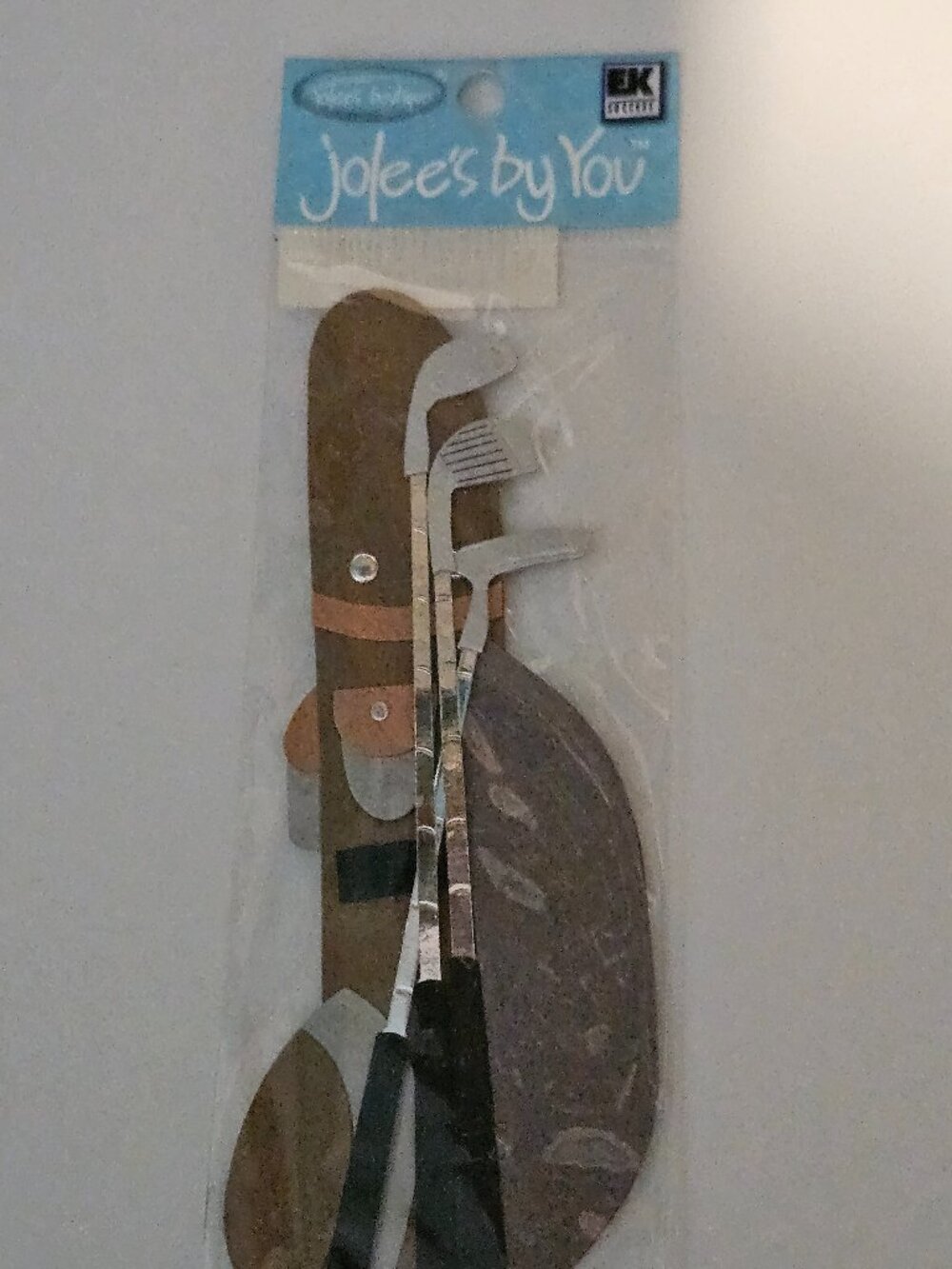 RARE NIP JOLEE'S BY YOU DIMENSIONAL GOLF BAG CLUBS SCRAPBOOKING SPORTS STICKERS